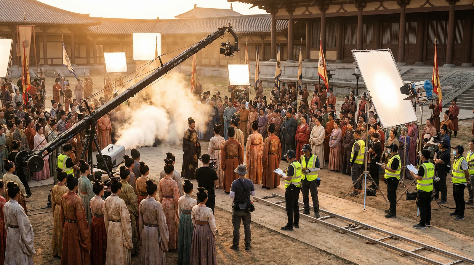 探花古装大片拍摄现场幕后花絮