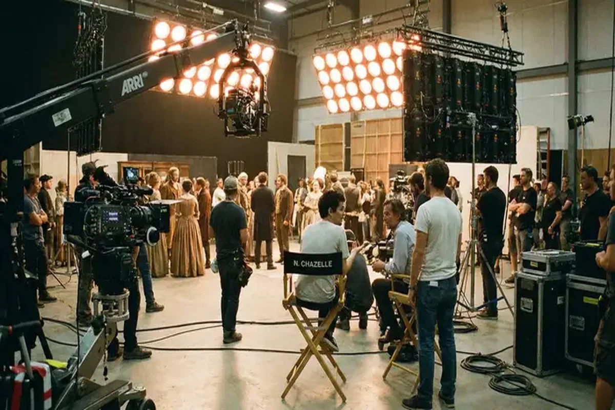 探花专业影视拍摄现场实景